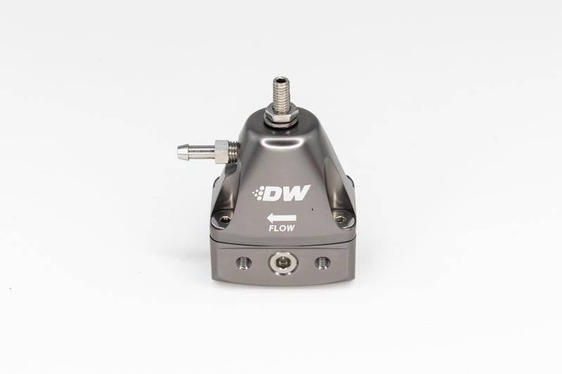 DeatschWerks 6-1001-FRT DeatschWerks DWR1000iL In-Line Adjustable Fuel Pressure Regulator - Titanium thumbnail 6