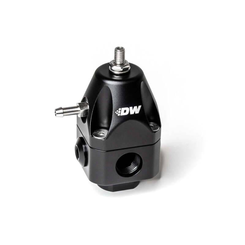 DeatschWerks 6-1002-FRB DeatschWerks DWR1000c Adjustable Fuel Pressure Regulator Dual 6AN Inlet and 6AN Outlet - Black thumbnail 2