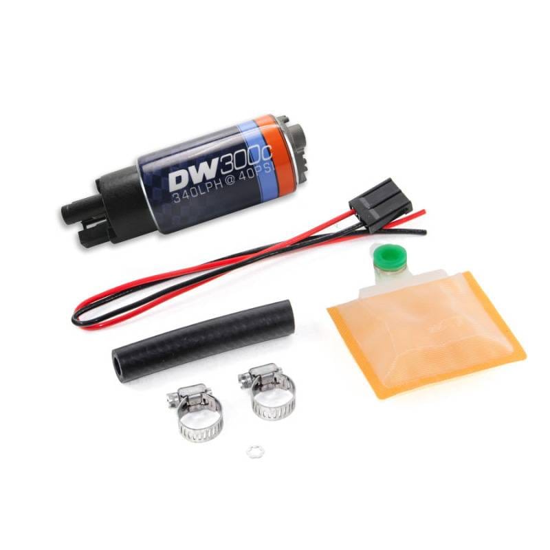 DeatschWerks 9-307-1000 DeatschWerks 340lph DW300C Compact Fuel Pump w/ Universal Install Kit (w/o Mounting Clips) thumbnail 4