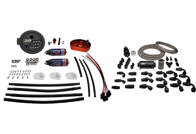 DeatschWerks 9-422-627-7080 DeatschWerks A90/91 Supra/G8X BMW M3/M4 Fuel Pump Module w/ Dual DW420 Pumps and PTFE Return thumbnail 2