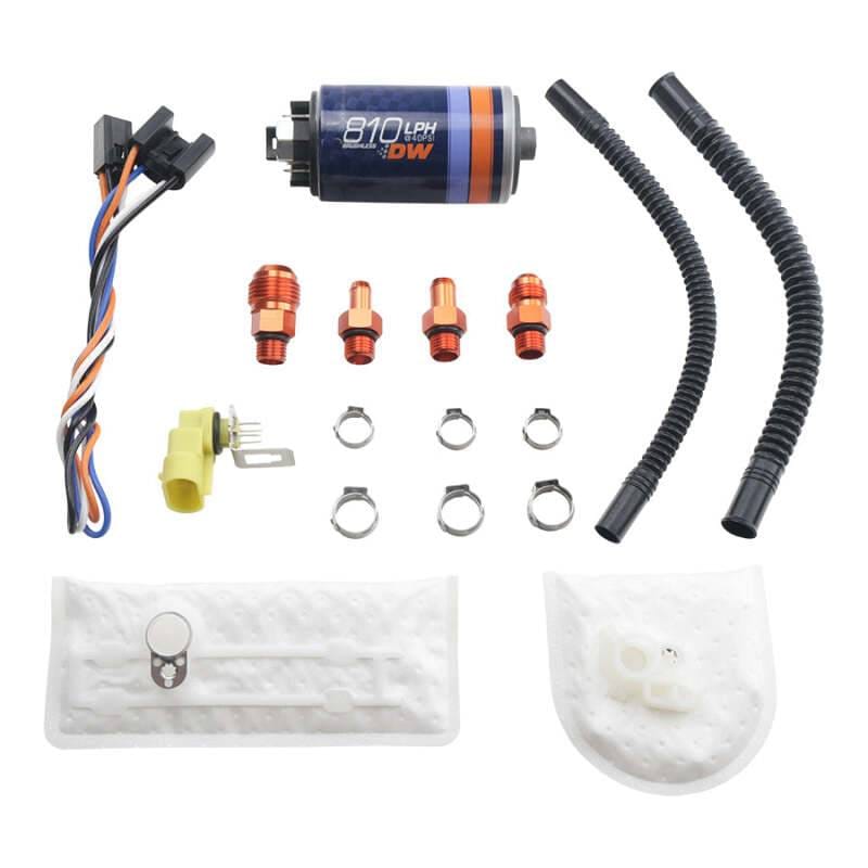 DeatschWerks 9-811-1002 DeatschWerks DW810 Brushless Series 810lph In-Tank Brushless Fuel Pump w/ 9-1002 Install kit thumbnail 2