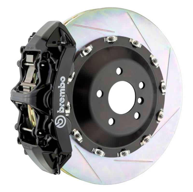 Brembo 1N2.9524A1 Brembo 10-16 535i Front GT BBK 6 Piston Cast 405x34 2pc Rotor Slotted Type1-Black thumbnail 2