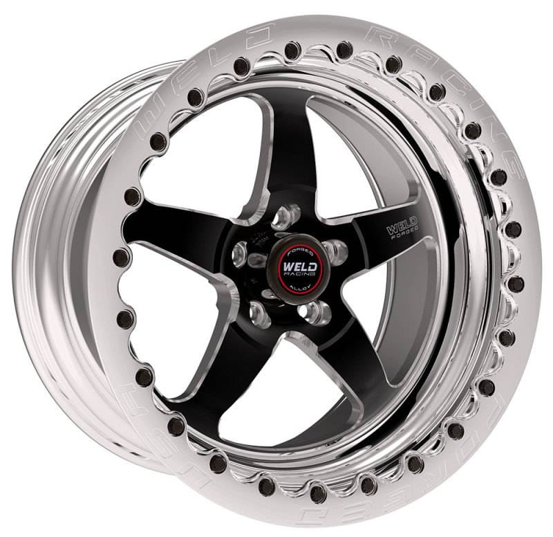 Weld 71MB7120A48G Weld S71 17x12 / 5x4.5 BP / 4.8in. BS Black Wheel (Medium Pad) - Polished Single Beadlock MT thumbnail 2