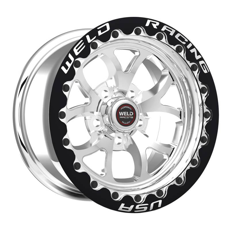Weld 76MP511W65F Weld S76 15x11 / 5x115 BP / 6.5 BS (Medium Pad) Polished Wheel Black SBL MT thumbnail 2