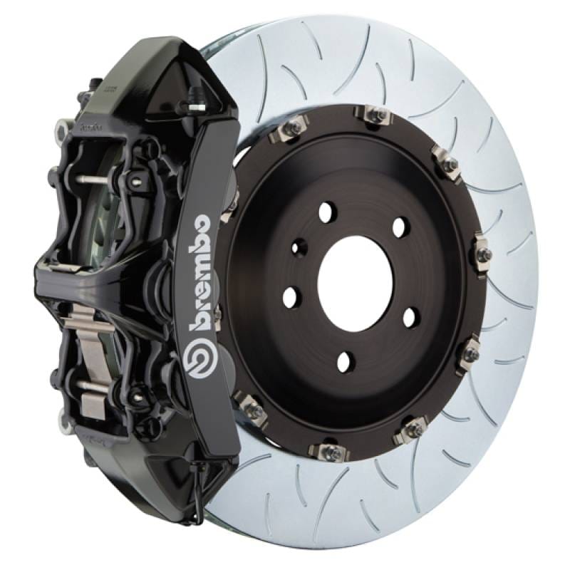 Brembo 1N3.9501A1 Brembo 03-07 Cayenne/S/Turbo Fr GT BBK 6Pis Cast 405x34 2pc Rotor Slotted Type3-Black thumbnail 2
