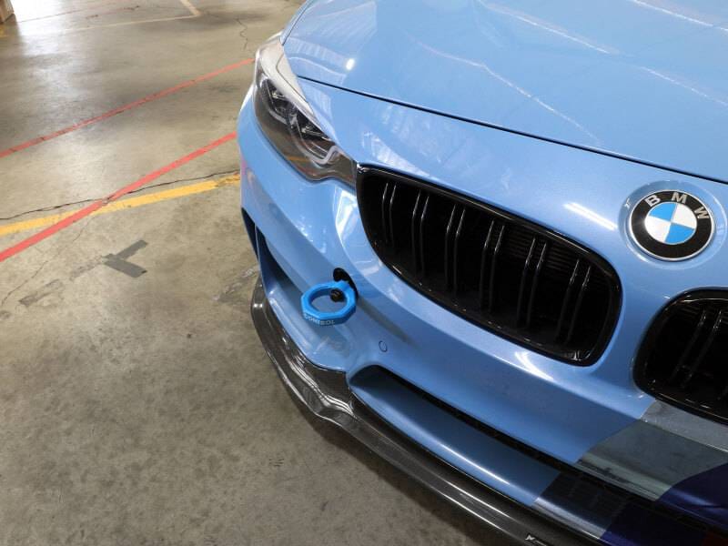 aFe 450-502001-L aFe Control Front Tow Hook Blue BMW F-Chassis 2/3/4/M thumbnail 3