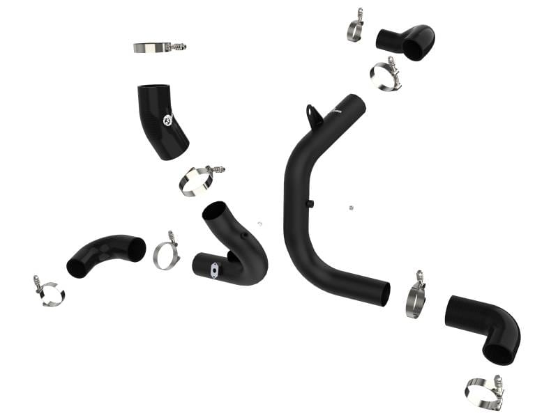 aFe 46-20414-B aFe BladeRunner 15-20 VW GTI (MKVII) L4-2.0L (t) Aluminum Hot and Cold Charge Pipe Kit Black thumbnail 4
