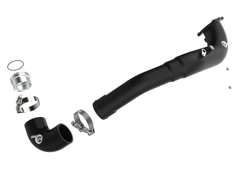 aFe 46-20548-B aFe 17-22 BMW 540i (G30/G31/G38) B58 L6 3.0L (t) BladeRunner 3in Aluminum Hot Charge Pipe - Black thumbnail 6