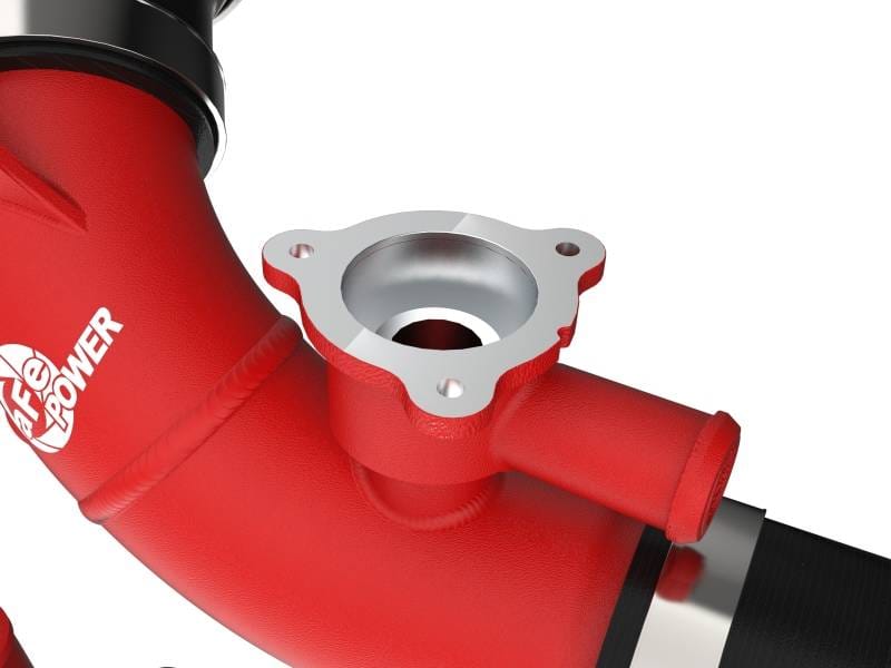 aFe 46-20558-R aFe 2022 Toyota Land Cruiser (J300) V6-3.5L (tt) BladeRunner 2.5in Aluminum Hot Charge Pipe - Red thumbnail 10
