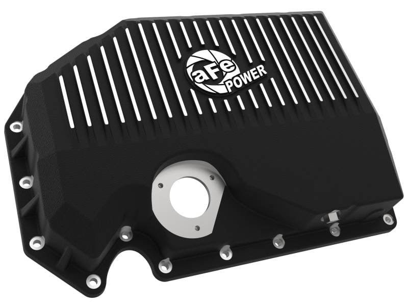 aFe 46-71210B aFe 05-19 VW 1.8L/2.0L w/ Oil Sensor Engine Oil Pan Black POWER Street Series w/ Machined Fins thumbnail 4