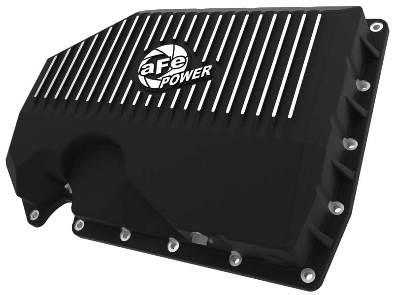 aFe 46-71240B aFe 05-19 VW 1.8L/2.0L w/o Oil Sensor Engine Oil Pan Black POWER Street Series w/ Machined Fins thumbnail 2