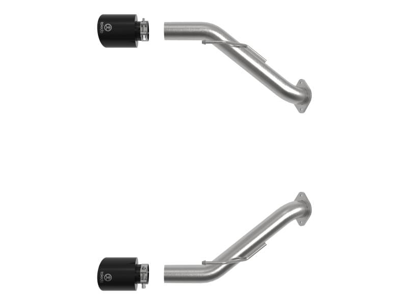 aFe 49-36137-B aFe Nissan Z 23-23 V6-3.0L Takeda 2-1/2in 304 SS Axle-Back Exhaust System w/ Black Tips thumbnail 6