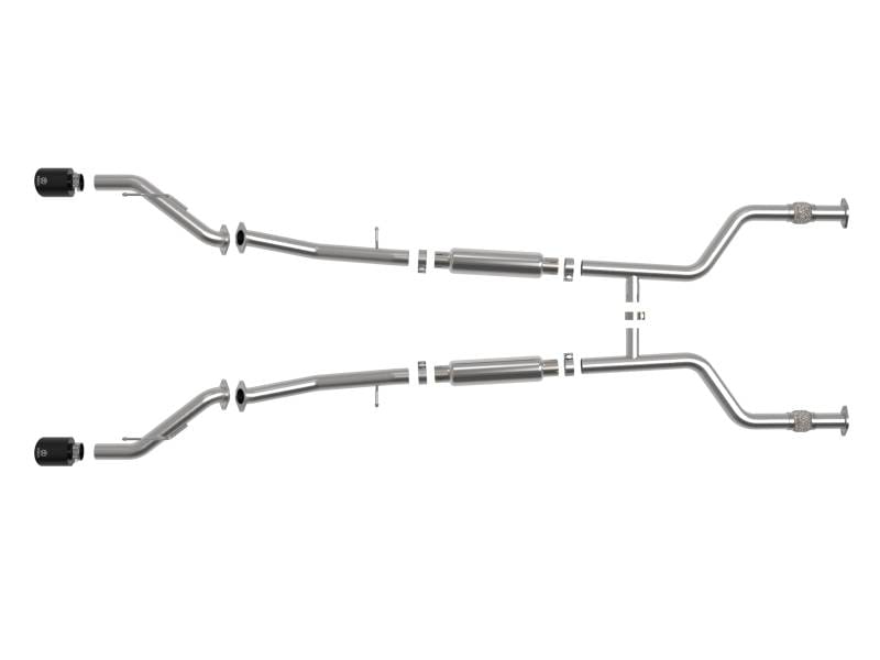 aFe 49-36138-B aFe Nissan Z 23-23 V6-3.0L Takeda 2-1/2in 304 Stainless Steel Cat-Back Exhaust System w/ Black Tips thumbnail 6