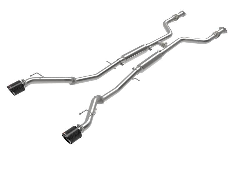 aFe 49-36138-C aFe POWER Takeda 2023 Nissan Z 2 1/2in 304 SS Cat-Back Exhaust System w/ Carbon Fiber Tips thumbnail 2