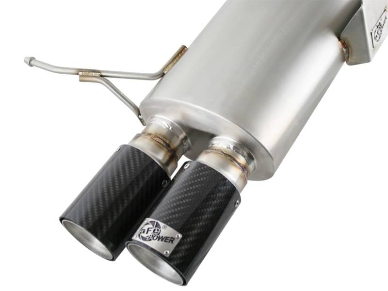 aFe 49-36312-C aFe MACHForce XP Exhaust Cat-Back 2.5in Dia Carbon Fiber Tips SS-304 07-13 BMW M3 (E92/93) V8 4.0L thumbnail 11