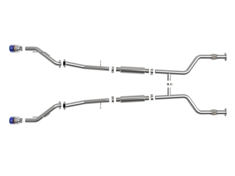 aFe 49-36138-L aFe POWER Takeda 2023 Nissan Z 2 1/2in 304 SS Cat-Back Exhaust System w/ Blue Flame Tips thumbnail 6