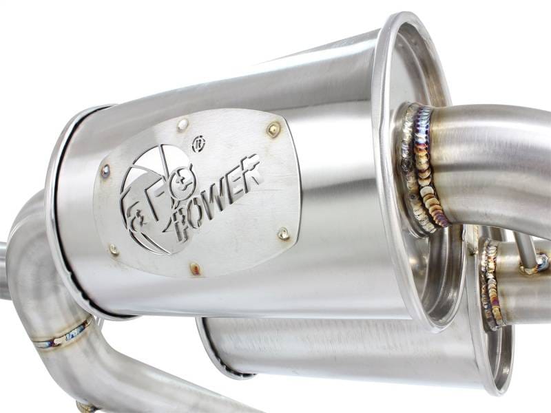 aFe 49-36326-P aFe MACHForce XP SS-304 Polish Tip 2.5in Dia Cat Back Exhaust 12-14 BMW 335i (F30) 3.0L (t) thumbnail 8