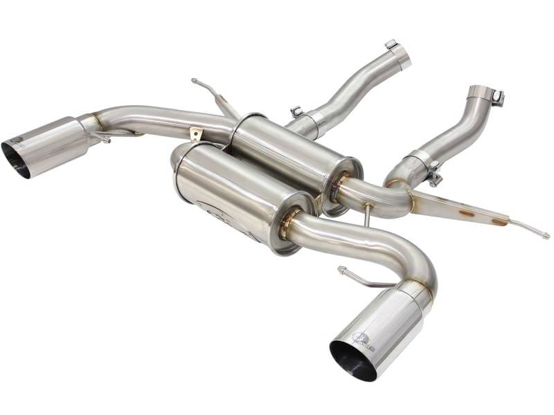 aFe 49-36327-P aFe MACHForce XP 2.5in Axle Back Stainless Exhaust w/ Polished Tips 07-13 BMW 335i 3.0L L6 (E90/92) thumbnail 4