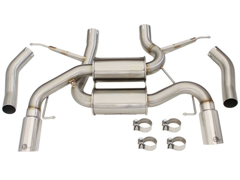 aFe 49-36327-P aFe MACHForce XP 2.5in Axle Back Stainless Exhaust w/ Polished Tips 07-13 BMW 335i 3.0L L6 (E90/92) thumbnail 8