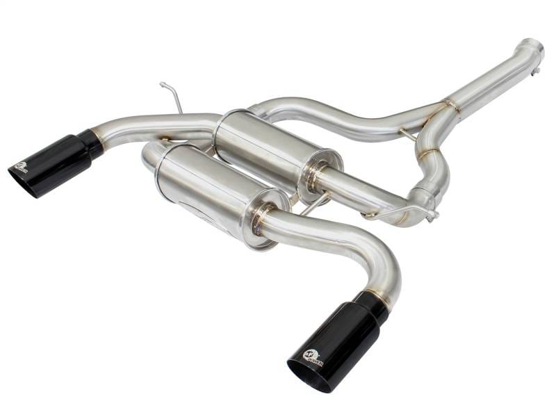 aFe 49-36325-B aFe MACHForce XP SS-304 Black Tip 2.5in Dia Axle Back Exhaust 12-15 BMW 335i (F30) 3.0L (t) thumbnail 4