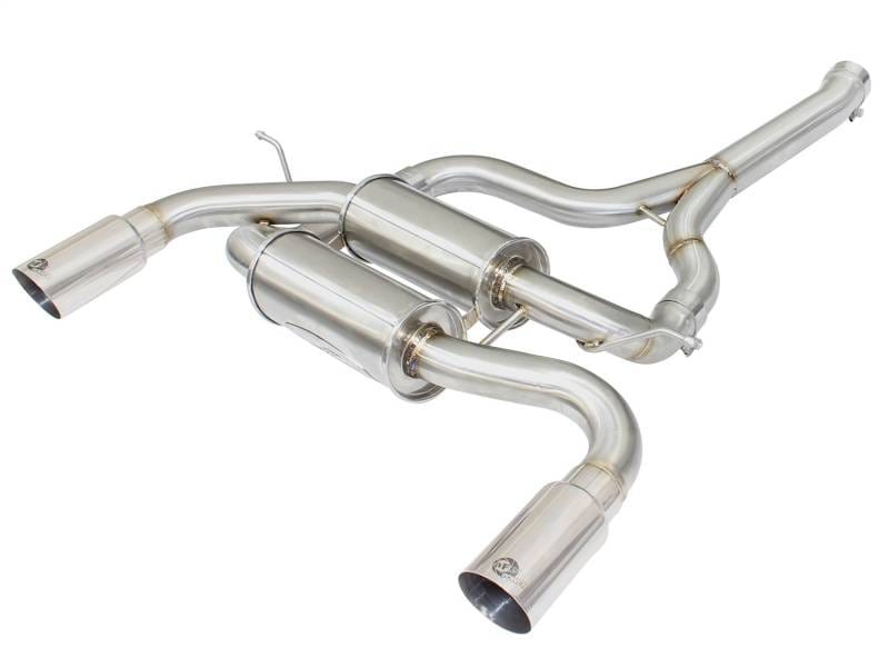 aFe 49-36325-P aFe MACHForce XP SS-304 Polish Tip 2.5in Dia Axle Back Exhaust 12-15 BMW 335i (F30) 3.0L (t) thumbnail 4