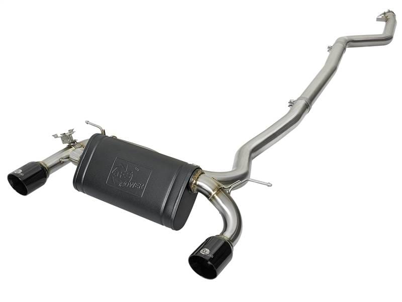 aFe 49-36334-B aFe MACHForce XP Exhausts Cat-Back SS 16-17 BMW 340i/iX 440i/iX (F3X) L6-3.0L (B58) w/Black Tips thumbnail 2