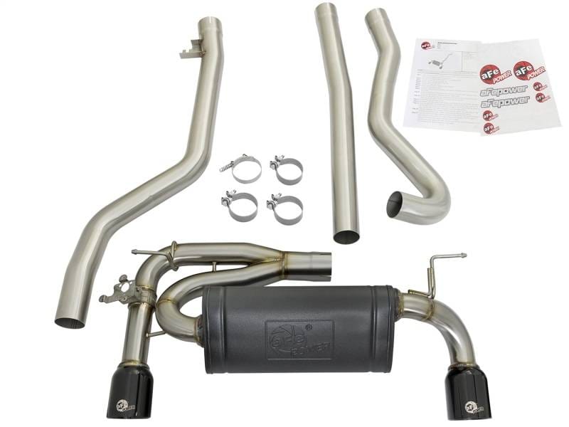aFe 49-36334-B aFe MACHForce XP Exhausts Cat-Back SS 16-17 BMW 340i/iX 440i/iX (F3X) L6-3.0L (B58) w/Black Tips thumbnail 10