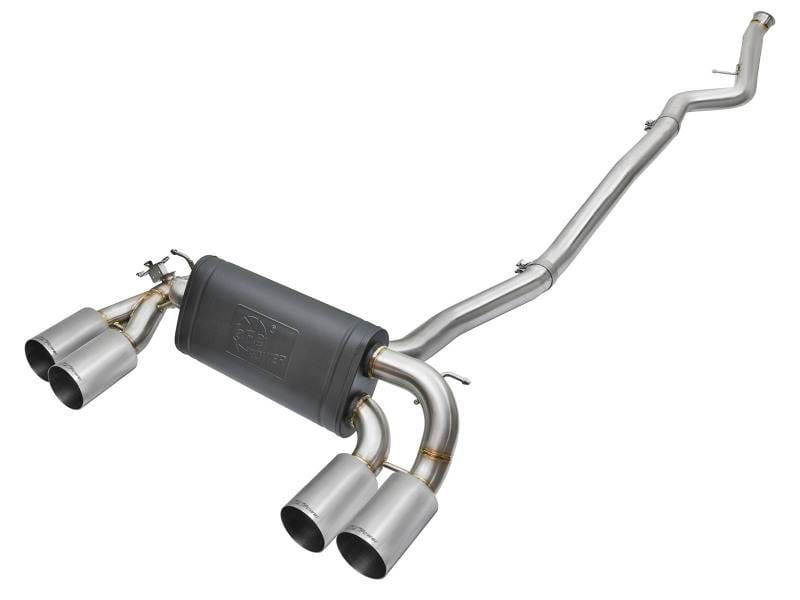 aFe 49-36330-1P aFe 16-18 BMW M2 L6-3.0L MACH Force-Xp 3in to 2.5in 304 SS Cat-Back Exhaust System-Quad Polish Tips thumbnail 2
