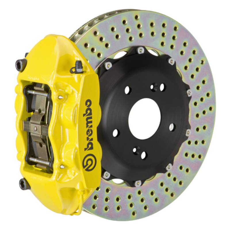 Brembo 1P1.6001A5 Brembo 16+ Miata MX-5 (ND) Front GT BBK 4 Piston Cast 328x28 2pc Rotor Drilled- Yellow thumbnail 2