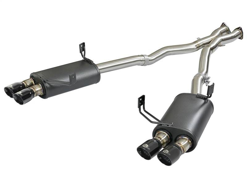 aFe 49-36339-B aFe MACH Force-Xp 2-1/2in 304 SS Cat-Back Exhaust w/ Black Tips 05-08 BMW Z4 M Coupe (E86) L6 3.2L thumbnail 2