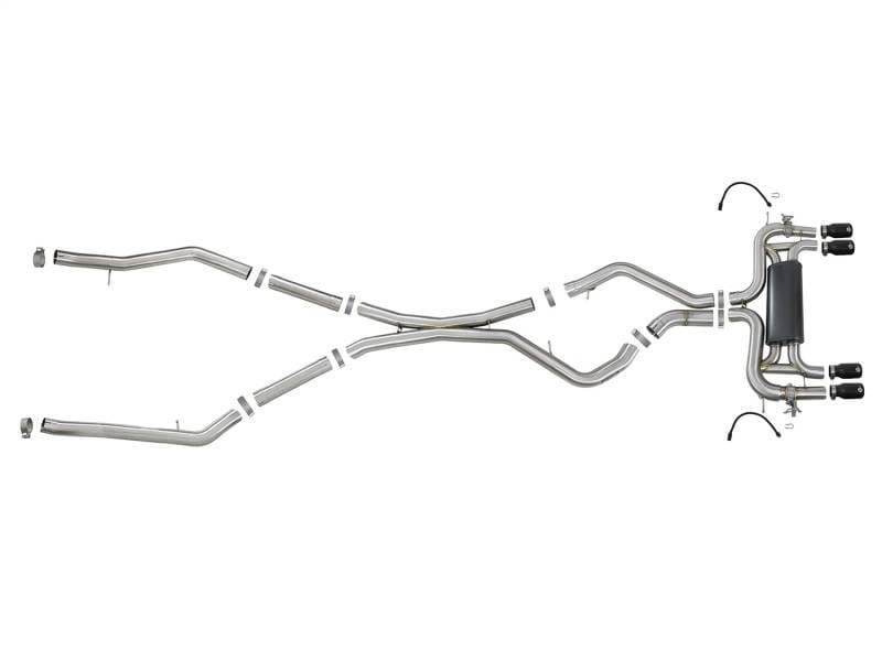 aFe 49-36341-B aFe MACH Force-Xp 3.5in. 304 SS C/B Exhaust System 15-18 BMW X5 M (F85) V8-4.4L (tt) - Black Tip thumbnail 14