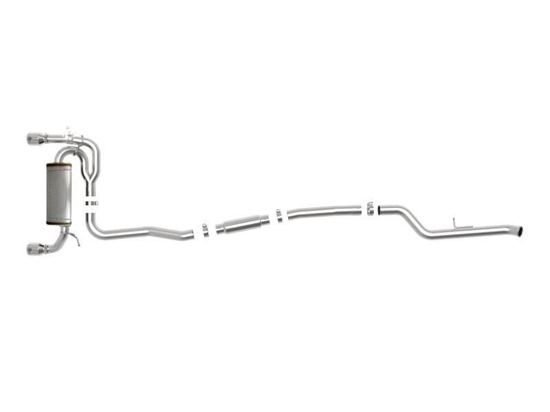 aFe 49-36347-P aFe MACHForce XP 3in to 2.5in 304 SS Cat-Back Exhaust w/ Polished Tips 14-16 BMW M235i thumbnail 10