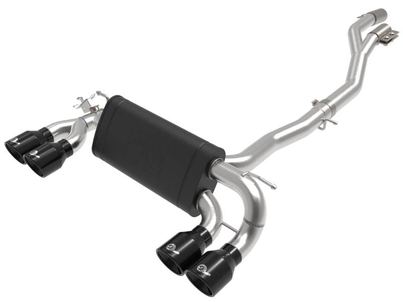 aFe 49-36350-B aFe MACHForce XP Exhausts Cat-Back SS 19-21 BMW M2 Competition L6-3.0L w/Black Tips thumbnail 2