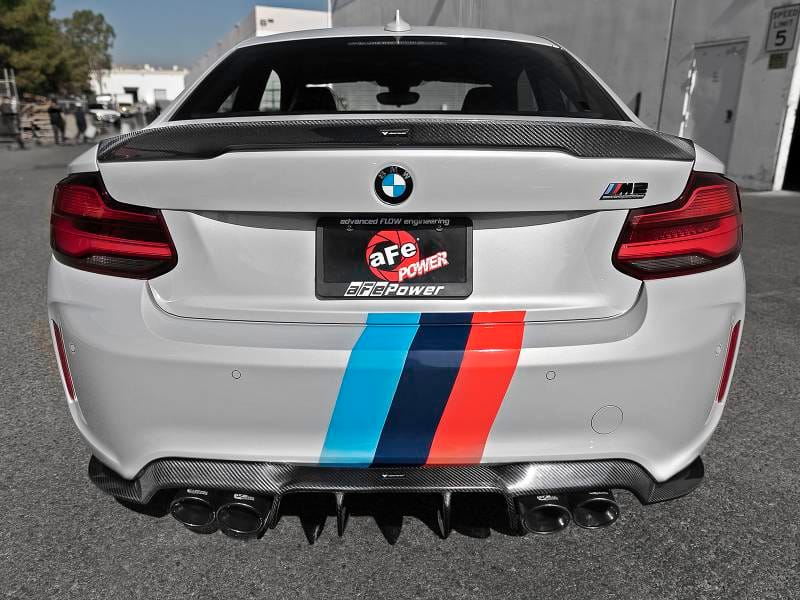aFe 49-36350-B aFe MACHForce XP Exhausts Cat-Back SS 19-21 BMW M2 Competition L6-3.0L w/Black Tips thumbnail 6