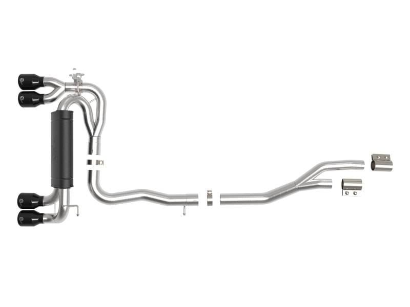 aFe 49-36350-B aFe MACHForce XP Exhausts Cat-Back SS 19-21 BMW M2 Competition L6-3.0L w/Black Tips thumbnail 10