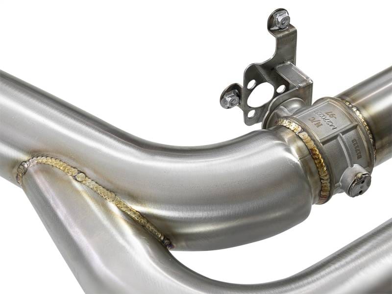 aFe 49-36342-B aFe MACH Force-Xp 3.5in. 304 SS C/B Exhaust w/o Muffler 15-18 BMW X5 M V8-4.4L (tt) - Black Tip thumbnail 8