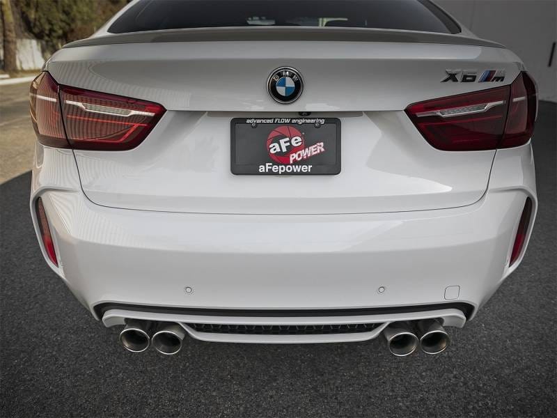 aFe 49-36342-P aFe MACH Force-Xp 3.5in. 304 SS C/B Exhaust w/o Muffler 15-18 BMW X5 M V8-4.4L (tt) - Polished Tip thumbnail 8