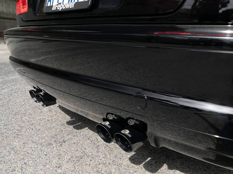 aFe 49-36344-B aFe MACH ForceXP 2.5 IN 304 Stainless Steel Cat-Back Exhaust System w/ Black Tips 01-06 BMW M3 (E46) thumbnail 4