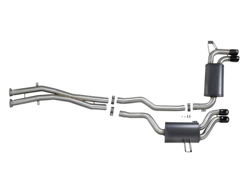 aFe 49-36344-B aFe MACH ForceXP 2.5 IN 304 Stainless Steel Cat-Back Exhaust System w/ Black Tips 01-06 BMW M3 (E46) thumbnail 12