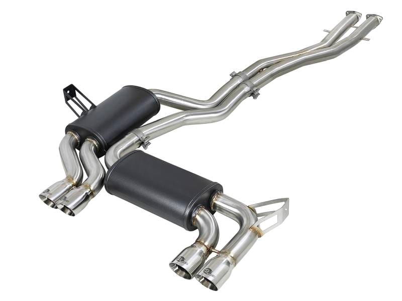 aFe 49-36344-P aFe MACH Force-Xp 2.5in 304 SS Cat-Back Exhaust w/ Polished Tips 01-06 BMW M3 thumbnail 2