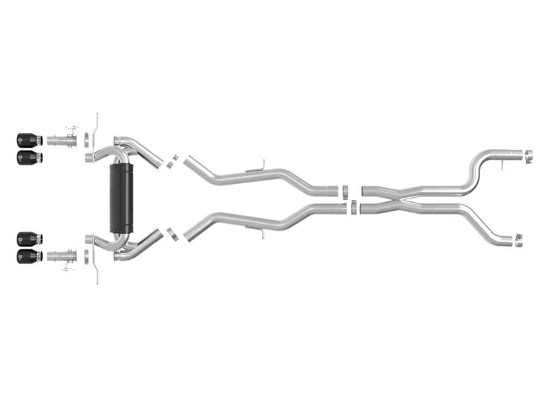 aFe 49-36353-B aFe 23-25 BMW M2 L6-3.0L (G87) MACH Force-Xp Cat-Back Exhaust w/ Black Tip thumbnail 4
