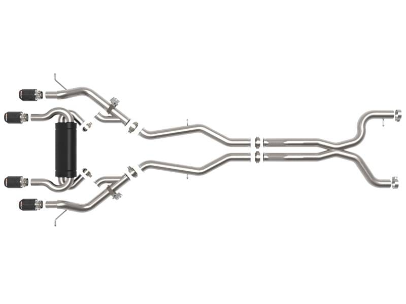 aFe 49-36351-C aFe MACHForce XP Exhausts Cat-Back SS 19-21 BMW M2 Competition L6-3.0L w/Carbon Tips thumbnail 10