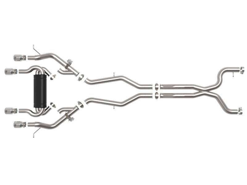 aFe 49-36351-P aFe MACHForce XP Exhausts Cat-Back SS 21 BMW M2 Competition L6-3.0L w/Polished Tips thumbnail 10
