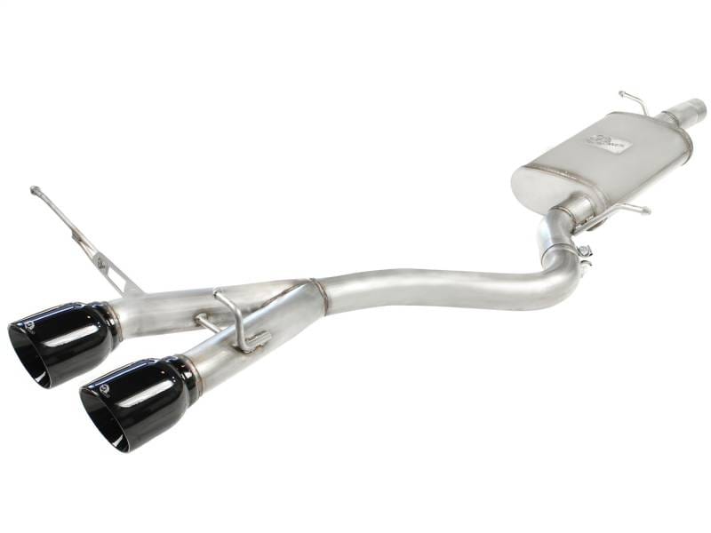 aFe 49-36408-B aFe MACHForce XP Exhaust 304SS Cat-Back w/ Black Tips 2008 VW Golf R32 V5 3.2L thumbnail 4