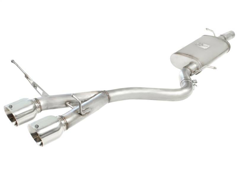 aFe 49-36408-P aFe MACHForce XP 2-1/2in SS-304 Cat-Back Exhausts w/ Polished Dual Tips 2008 VW Golf R32 V6-3.2L MKV thumbnail 4