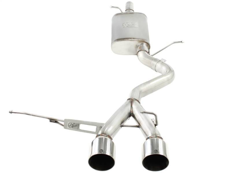 aFe 49-36408-P aFe MACHForce XP 2-1/2in SS-304 Cat-Back Exhausts w/ Polished Dual Tips 2008 VW Golf R32 V6-3.2L MKV thumbnail 8