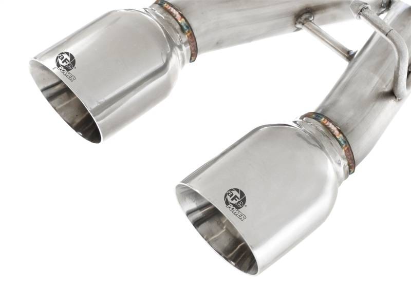 aFe 49-36408-P aFe MACHForce XP 2-1/2in SS-304 Cat-Back Exhausts w/ Polished Dual Tips 2008 VW Golf R32 V6-3.2L MKV thumbnail 13