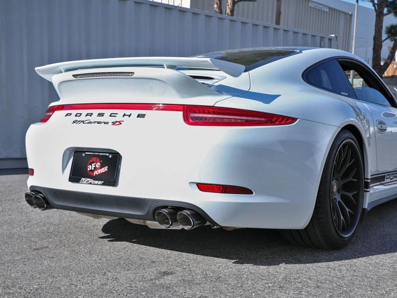 aFe 49-36406-1C aFe MACHForce XP 12-16 Porsche 911 Carrera H6-3.8L SS-304 Cat-Back Exhaust w/Carbon Fiber Tips thumbnail 8