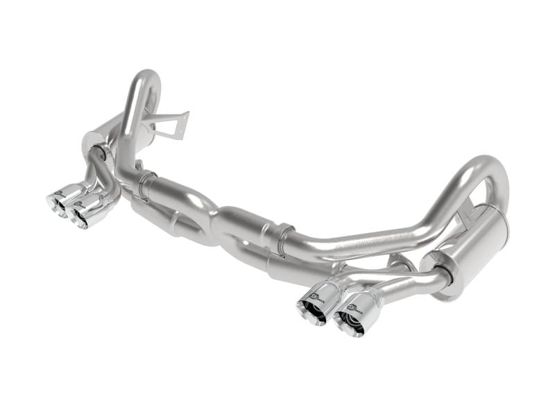 aFe 49-36406-1P aFe MACHForce XP 12-16 Porsche 911 Carrera H6-3.8L SS-304 Cat-Back Exhaust w/ Polished Quad Tips thumbnail 2
