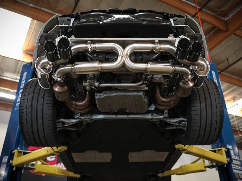 aFe 49-36406-1P aFe MACHForce XP 12-16 Porsche 911 Carrera H6-3.8L SS-304 Cat-Back Exhaust w/ Polished Quad Tips thumbnail 4